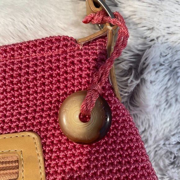 The Sak Pink Waxed Linen Handbag - Picture 2 of 4